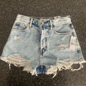 NWT WOMENS PACSUN VINTAGE HIGH RISE DENIM SHORTS SIZE 26